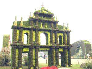 五色草造型--古城之韻